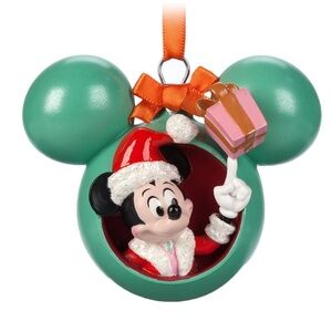 Disney Santa Mickey Icon Diorama Sketchbook Ornament